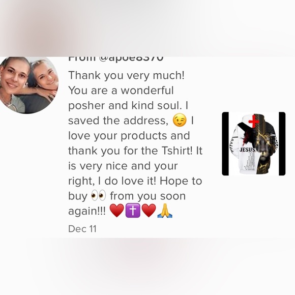 LION & JESUS On The Cross WVerse Long Sleeve kangaroo Pocket Hoodie Pullover - Picture 7 of 7